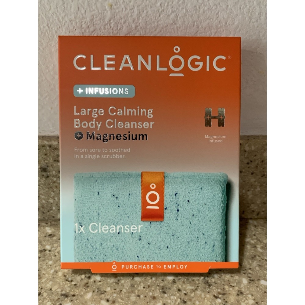Cleanlogic Infusions Dual Texture Large Calming Body Cleanser Magnesium 1 CT New